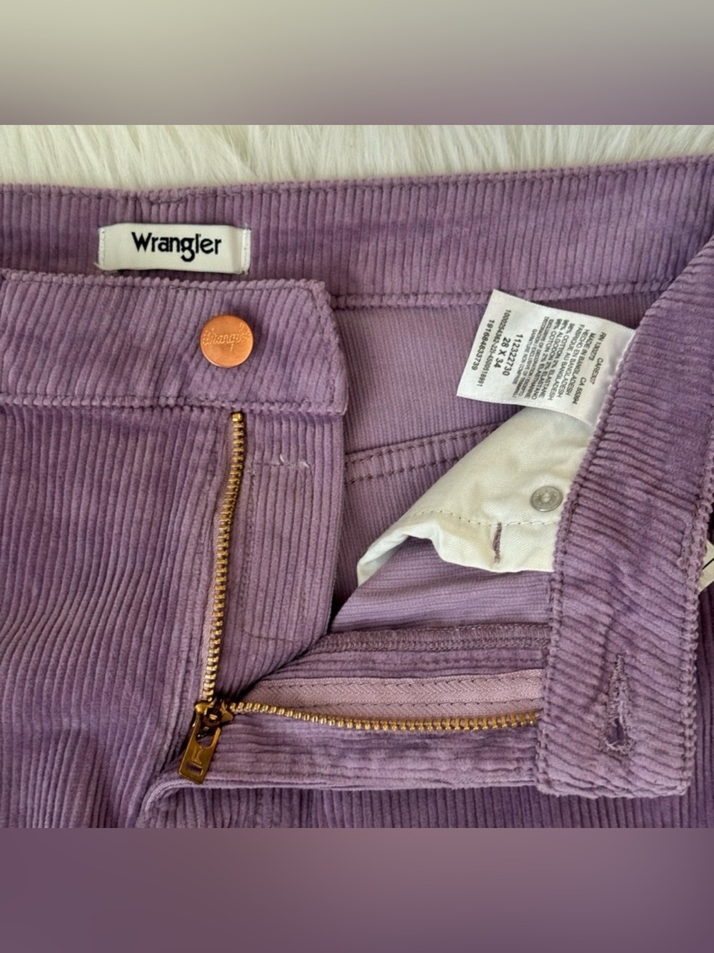Wrangler Westward 626 Corduroy High Rise Boot Jeans 28 Tall/Long - Picture 2 of 2